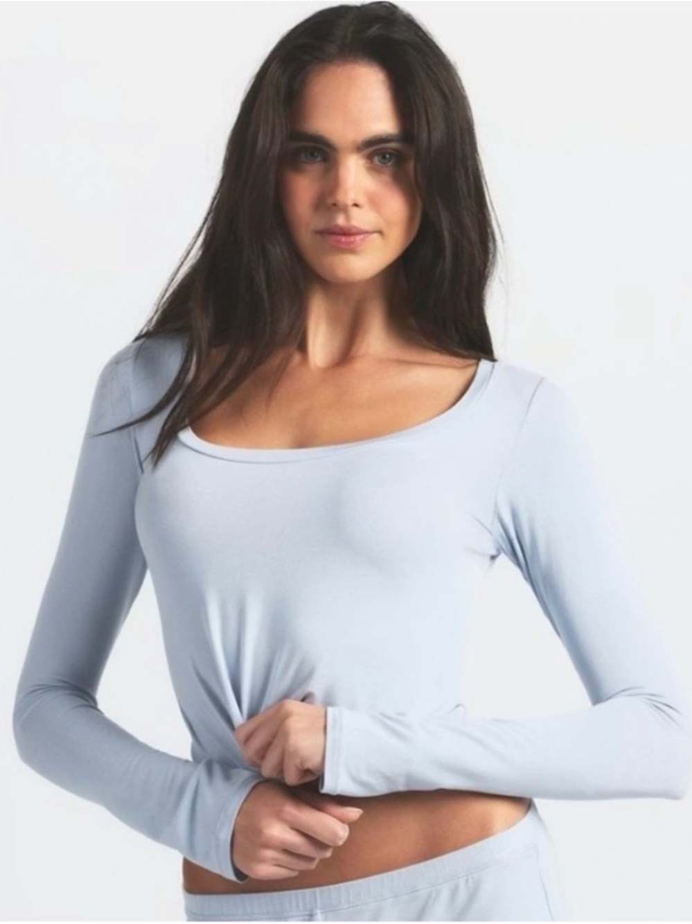 NWT skims small scoop neck sleep top zen blue